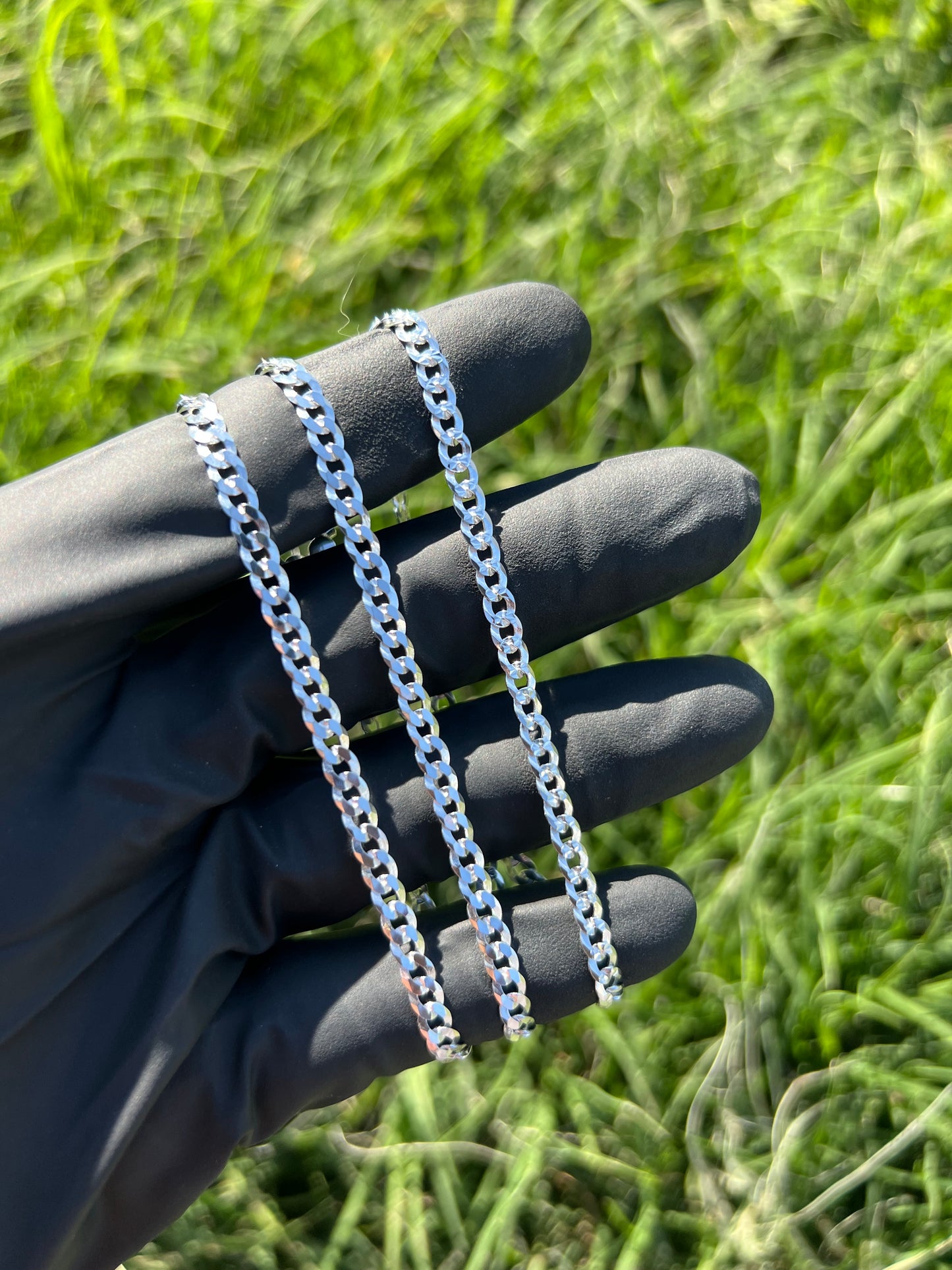 4.1mm Curb Diamond Cut Chain