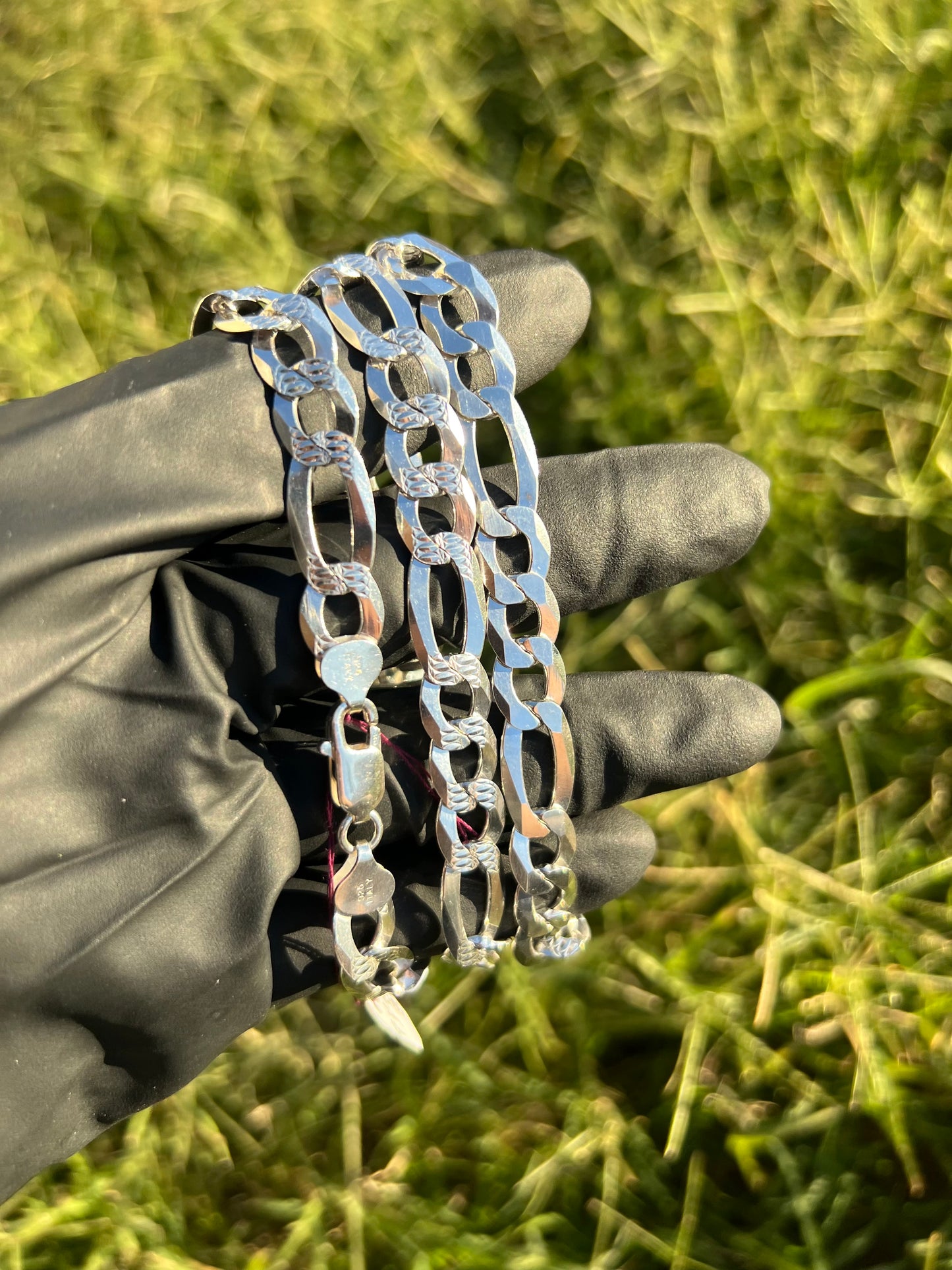 10mm Figaro Diamond Cut Chain