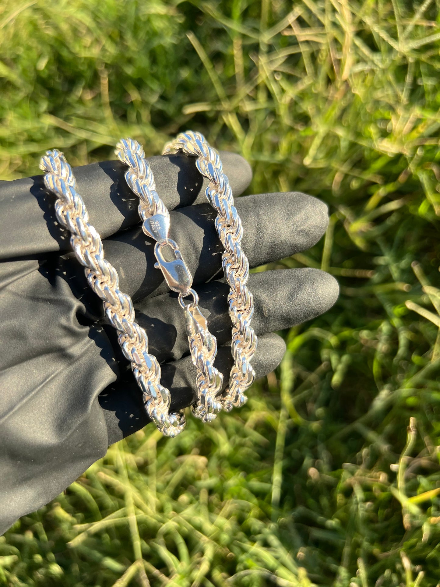 7.5mm Diamond Cut Rope Chain