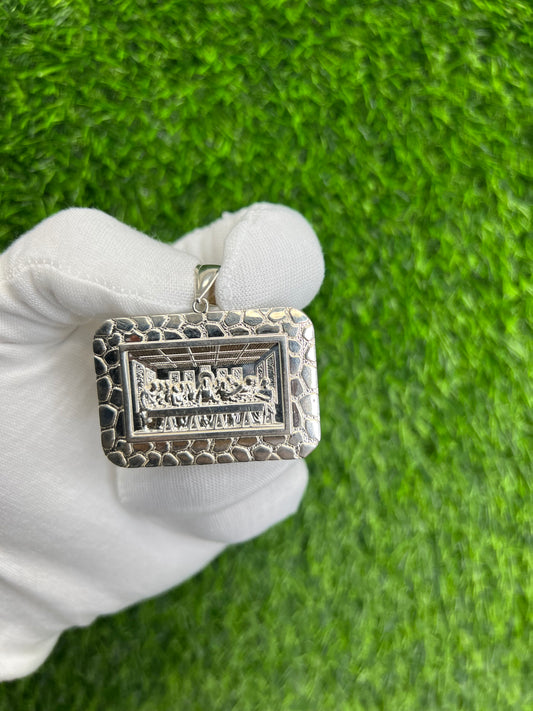 Square Nugget Last Supper Pendant
