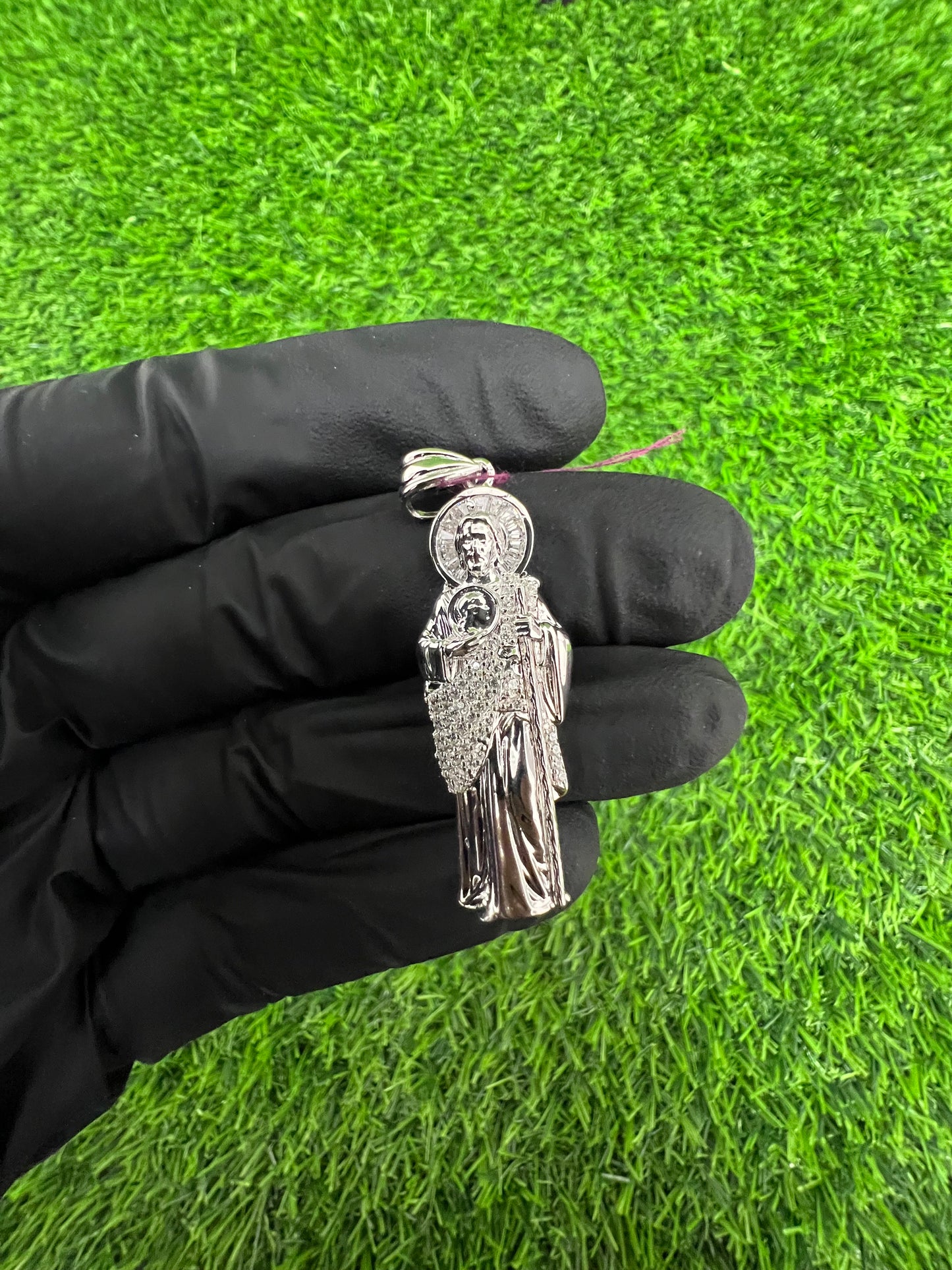 Saint Jude CZ pendant ￼