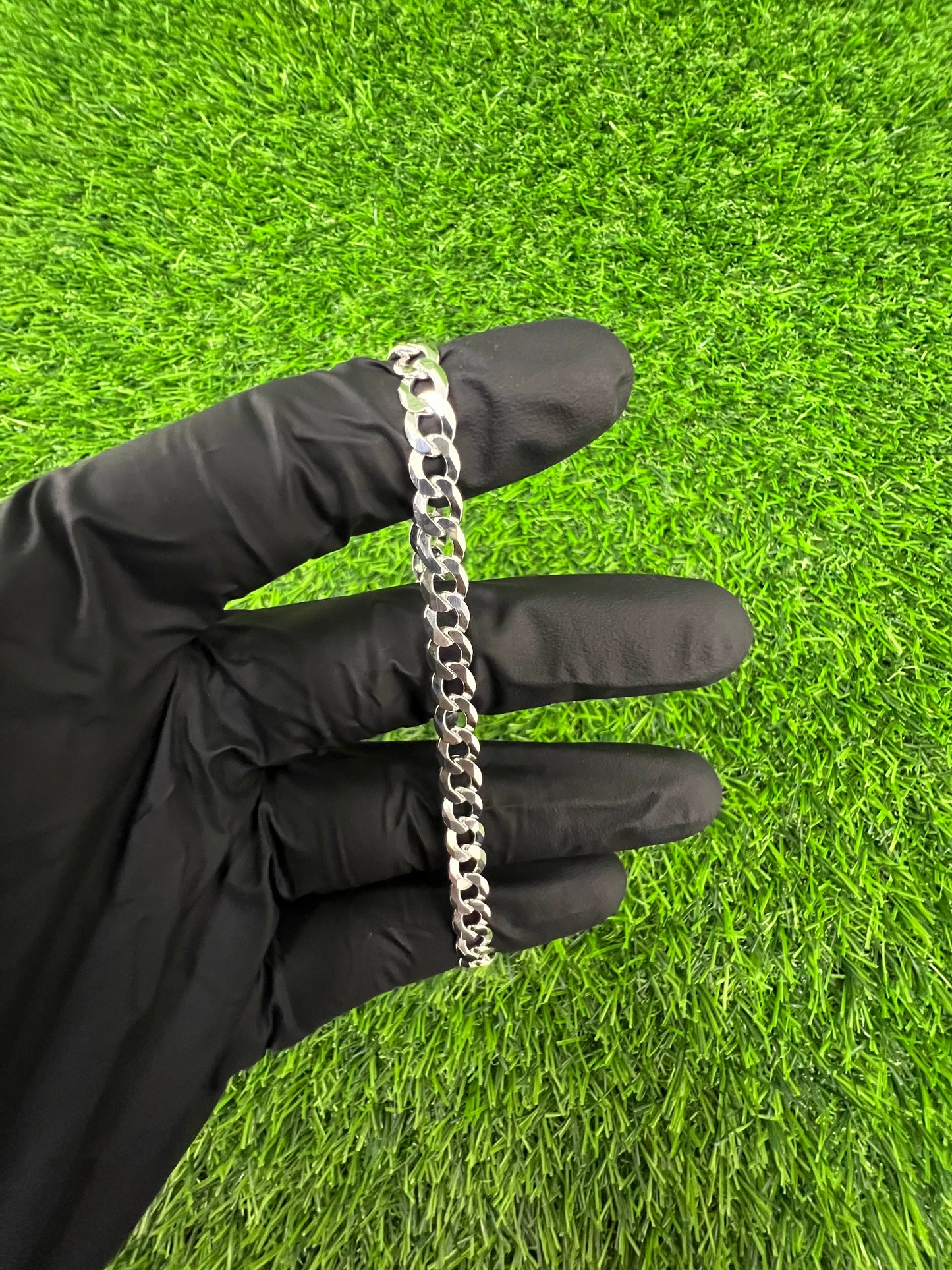 6.1mm Curb Diamond Cut Bracelet